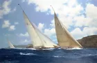 Canvas Print sailboat Oil painting Picture HD Giclee printed on canvas L1125