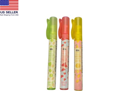 B-Pure Hand Sanitizer Spray W Essential Oils Apple Watermelon Lemon X3 