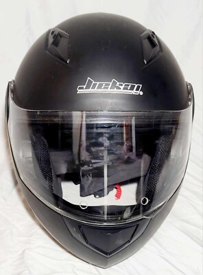 JIEKAI JK-115 Dot Motorcycle Helmet Black Size Xl 61-62