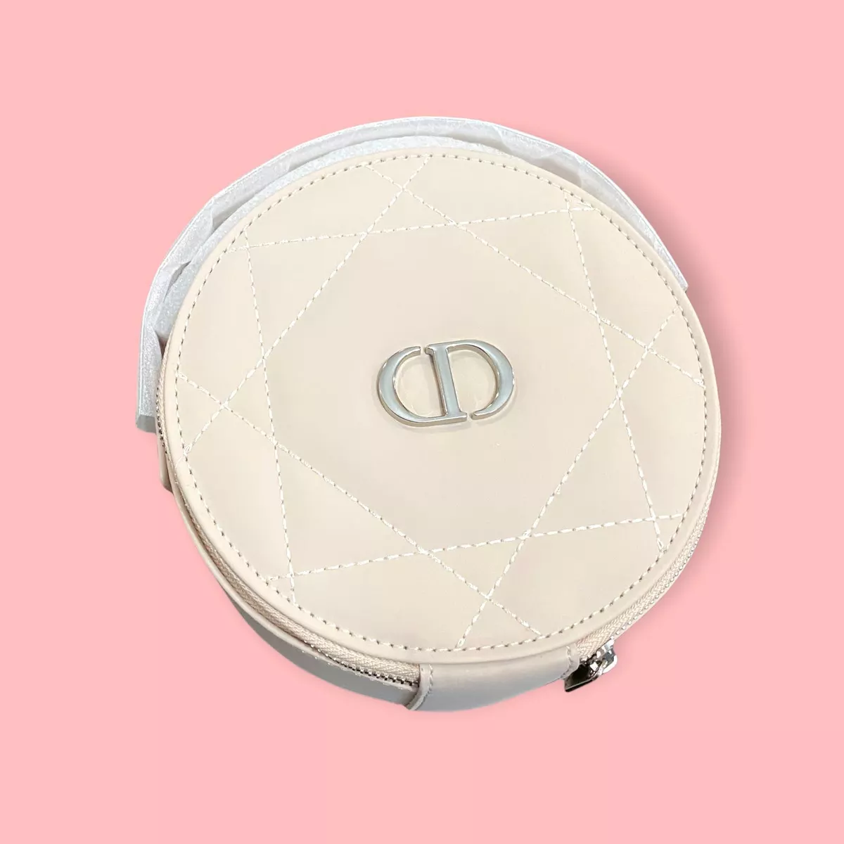 Túi LADY DIOR MICRO VANITY CASE Rose Des Vents Cannage Lambskin New Tín đồ hàng hiệu #35 Túi LADY DIOR MICRO VANITY CASE Rose Des Vents Cannage Lambskin New Tín đồ hàng hiệu
