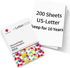 200-Sheets Phomemo A4 Thermal Paper Phomemo M08F Portable A4 Thermal Printer