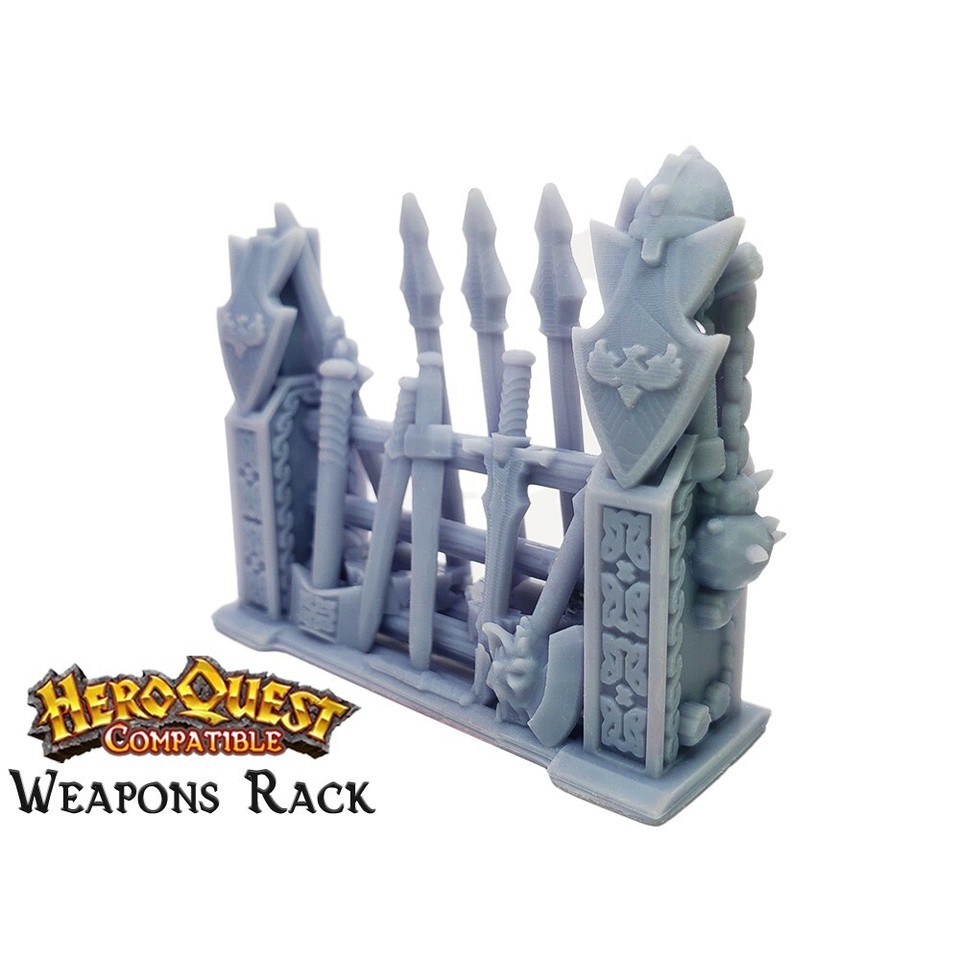 Dungeon Torque Racks 25mm Weapons Rack HeroQuest Compatible HD Dungeon Terrain Miniature | eBay