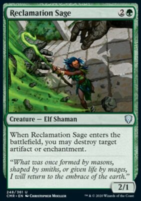 Magic the Gathering MTG Reclamation Sage (248) Commander Legends   LP