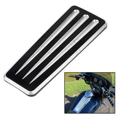 Black Cut Dash Insert Cover For Harley Electra Road Glide FLHT FLHTC FLTRU FLTR