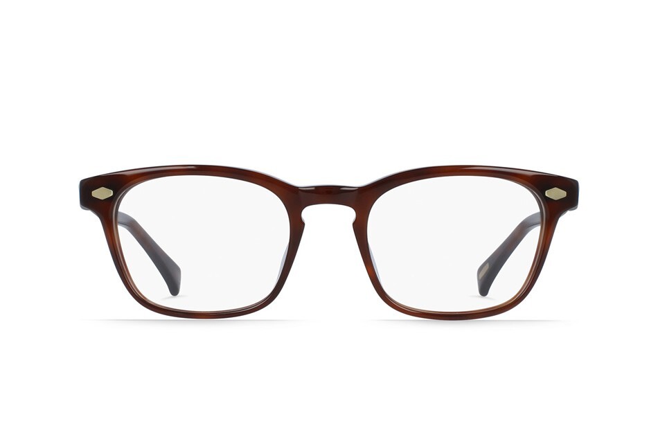 Lunettes de vue pantos Raen Hudson, monture petite taille marron