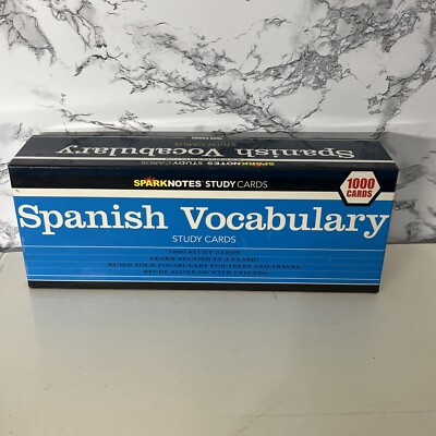 SparkNotes Study Cards Ser.: Spanish Vocabulary by SparkNotes Staff (2004,...