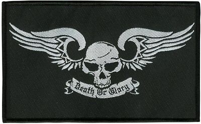 Death Or Glory Aufnäher Patch gewebt-woven-Rock, Metal ca 13 cm x 8,3 cm