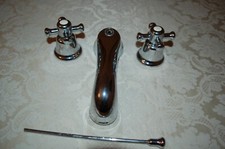 Zucchetti Serie Delfi, Set rubinetto - bidet a 3 fori, classico liberty, usato