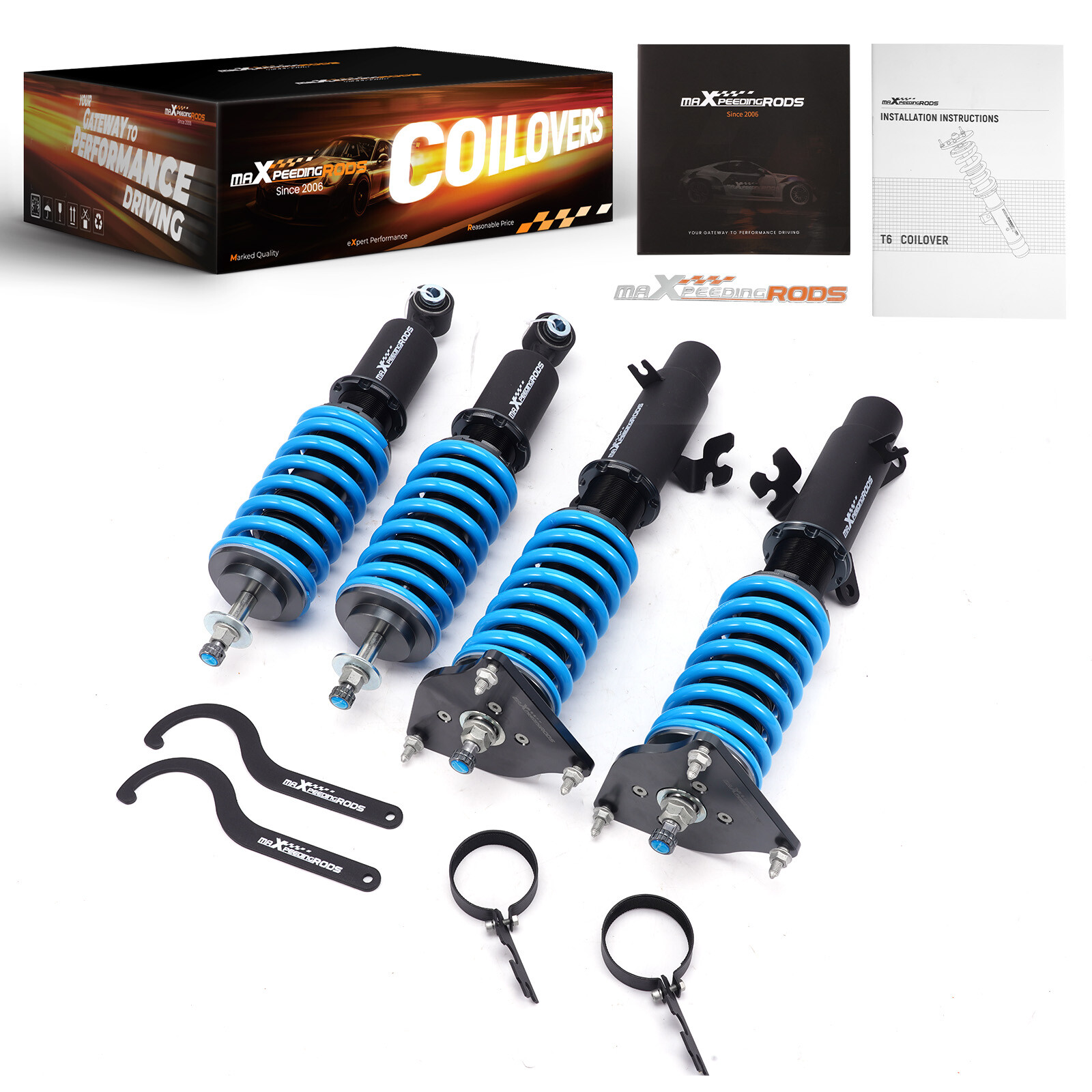 24 Way Adjustable Coilovers For MINI R50, R53 Cooper 2001-2006 FWD Shock Struts