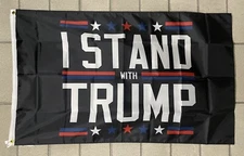 I Stand With Donald Trump Flag Free Ship Save America USA 3x5' Sign Banner