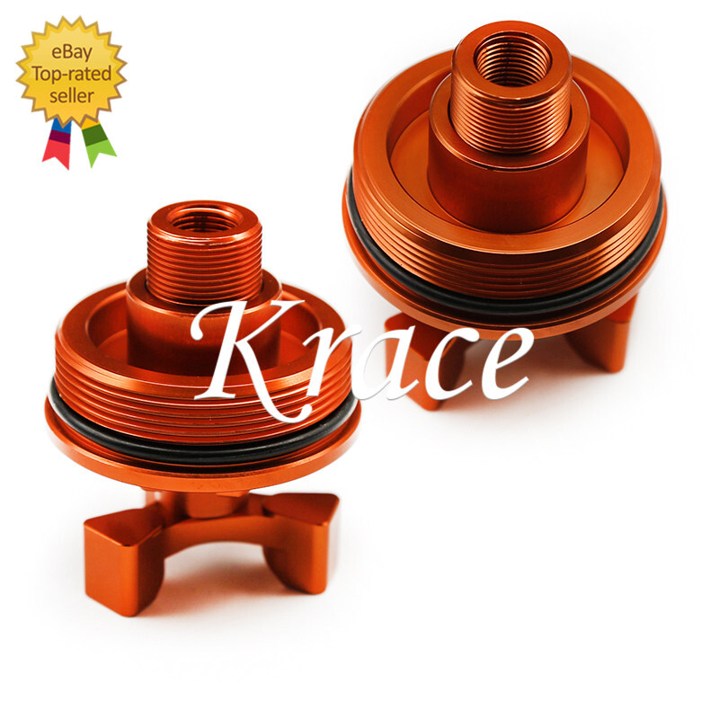 For KTM DUduke 125 200 390 Orange Shock Absorber Preload Adjusters