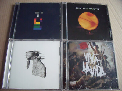 4 x Coldplay - Parachutes + Viva La Vida + X&Y + A Rush Of Blood To The Head