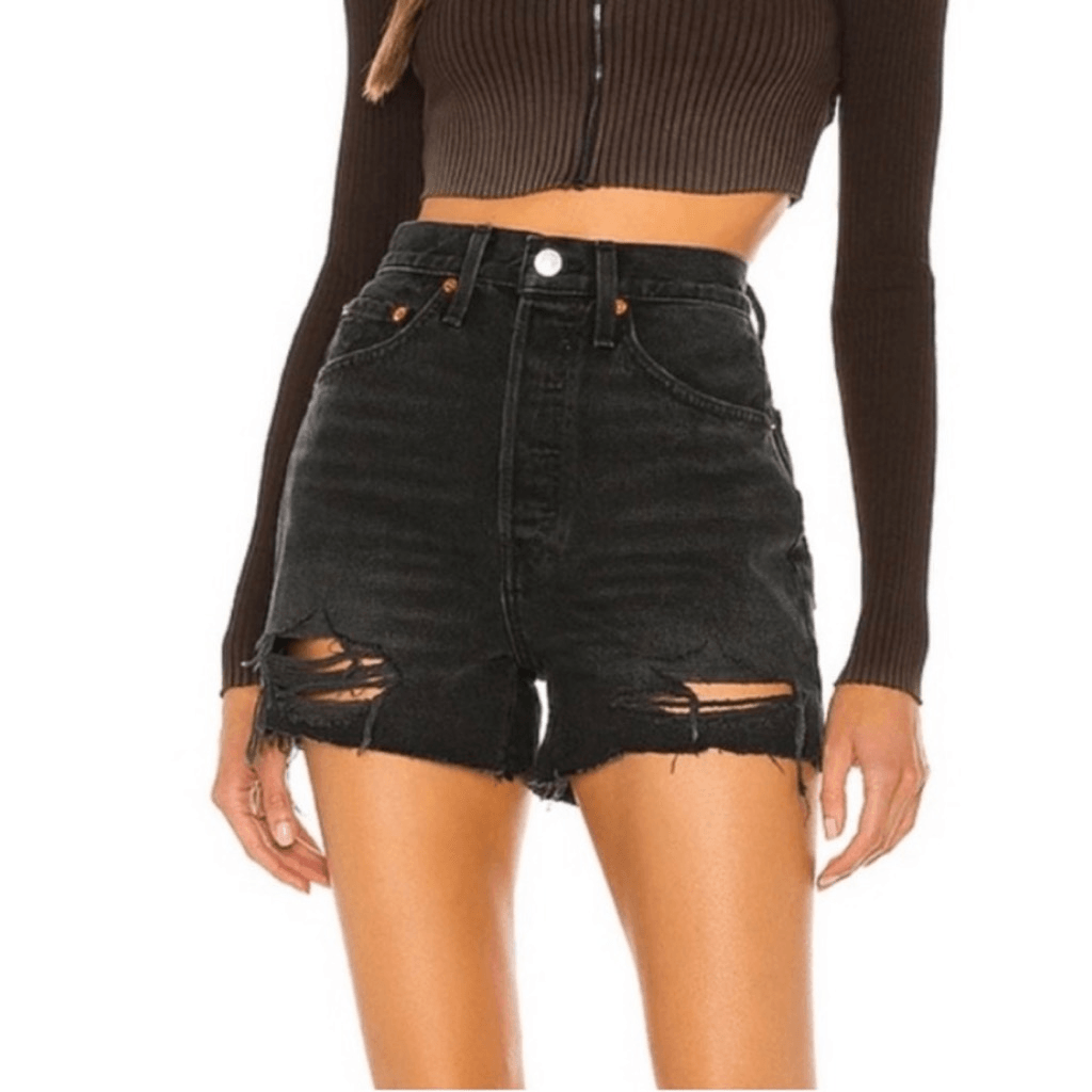RE/DONE 50s Cutoff High Waist Denim Shorts | eBay