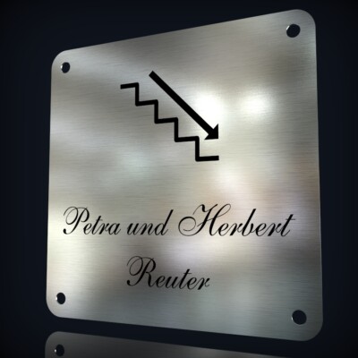 Moderne Edelstahl Hausnummer LASER CUT