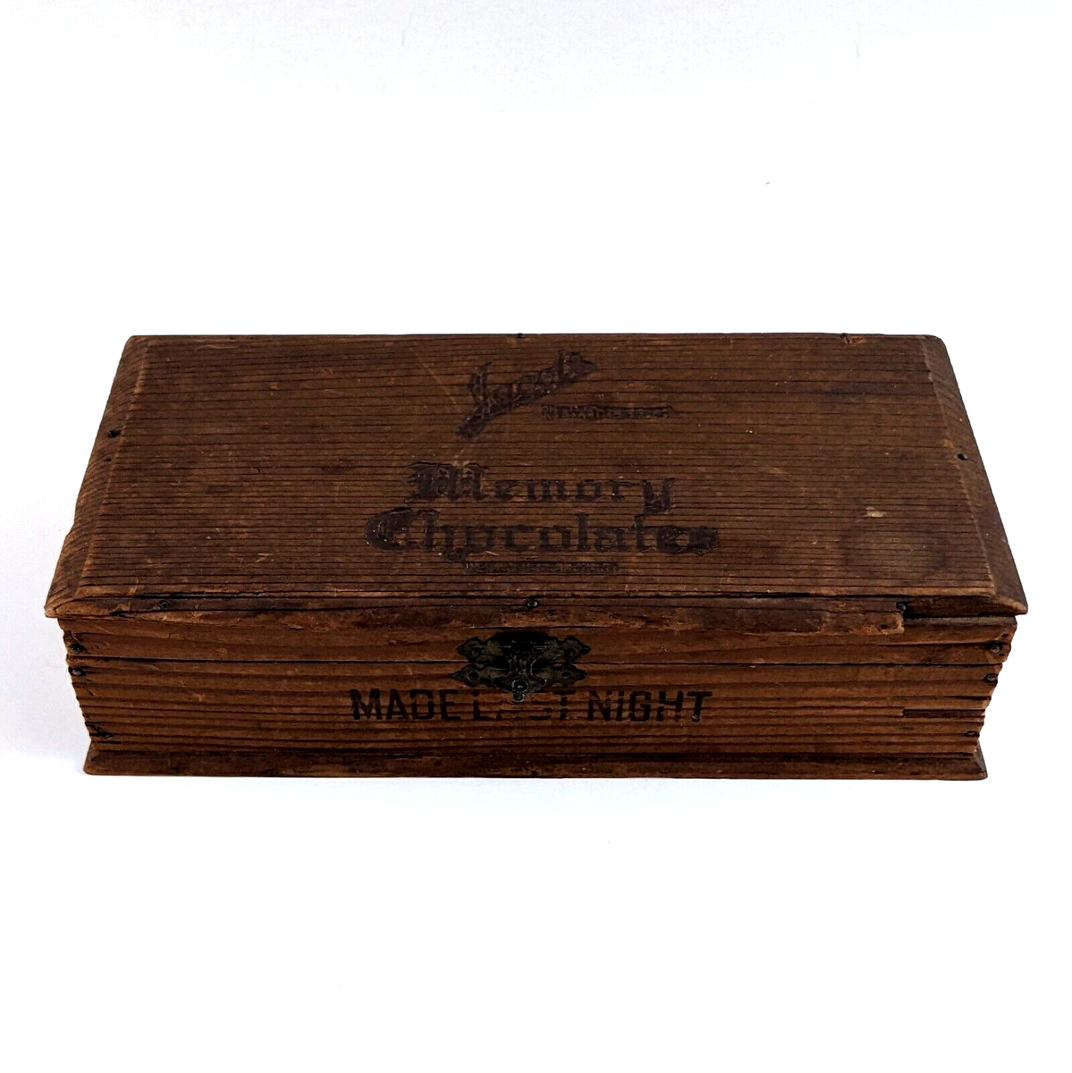 Jacob's Candy Company New Orleans Memory Chocolates Hinged Wood