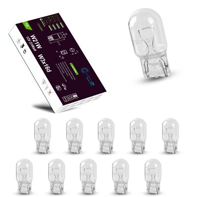 10 x W21W T20 12V 21W Autolampen 7440 W3X16D Bremslicht, Rückfahrlicht, Blinker