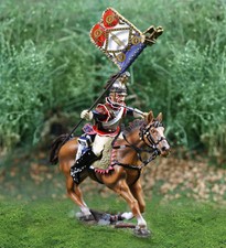 THE COLLECTORS SHOWCASE NAPOLEONIC FRENCH CS00810 CUIRASSIER FLAGBEARER MIB