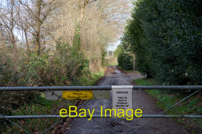 Photo 6x4 Private lane to Woodside Farm and Elstead sewage works  c2009