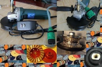 1'' Full Bullnose Wet Polisher Grinder 54 stone buffer Granite Marble masonry V25