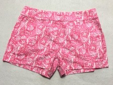 Vineyard Vines 2 Pink White Shells Allover Print Shorts Womens