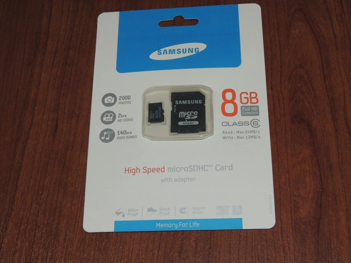 Samsung 8GB Camera Memory Card for sale | eBay