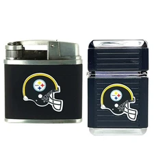 2 Pack NFL Teams Windproof Refillable Butane Lighter W/Gift Box *LICENSED SELLER