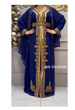Sale Royal Moroccan Kaftan Arabic Party Wear Abaya Hand Beaded Caftan Dresses
