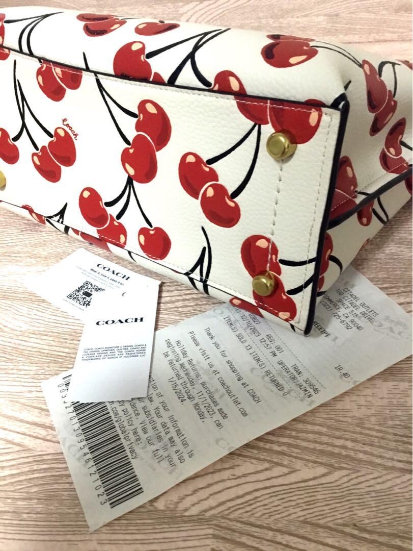 Coach Cherry Bag Pattern Body Cloth 2Way woman New | eBay