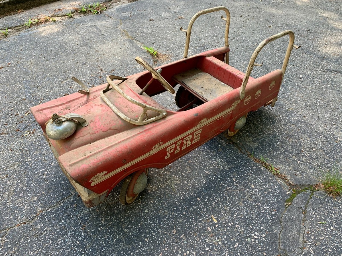 Vintage Murray Pedal Car Fire Truck - Main Image