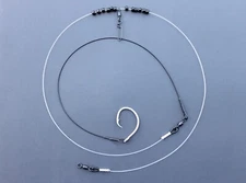 6Ft Shark Fishing Leader, 16/0 Inline Circle Hook, Cast/Kayak/Drone, Handmade 