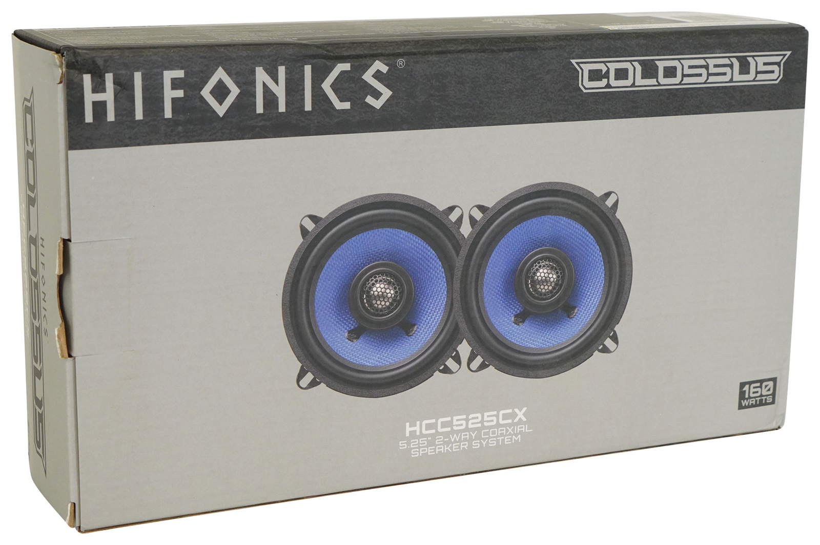 Пара 2-полосных коаксиальных автомобильных аудиодинамиков Hifonics HCC525CX 525 мощностью 80 Вт