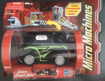 Micro Machine Crazy Crash Zone Neu im Karton Vintage Hasbro 2003