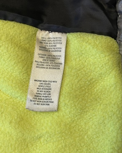 OshKosh B'Gosh Toddler Hooded Black/Gray Winter Puff Jacket Size 18M - Picture 7 of 9