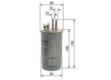 Kraftstofffilter BOSCH 0 450 906 376 Leitungsfilter für FORD MONDEO BWY B4Y B5Y