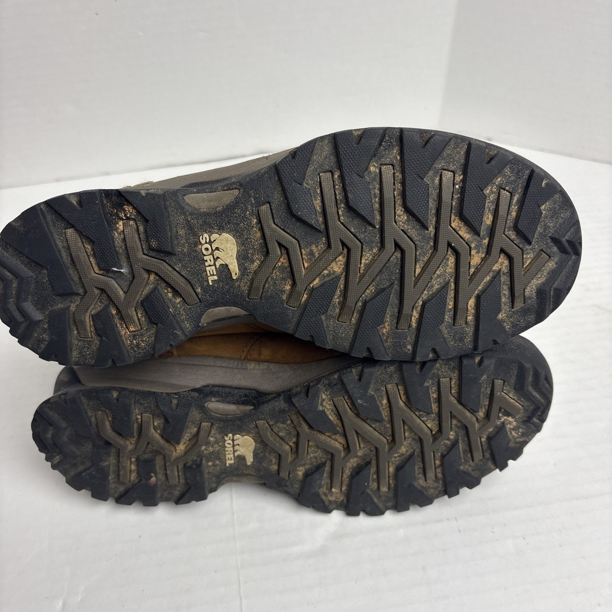 Sorel Men Size 7.5 Boots Paxson Chukka Brown Leather NM2196 