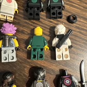 Lego Ninjago Movie Minifigure Lot of 12 Mike Master Woo Lloyd Cole Puffer Nya