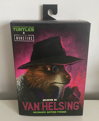 Neca Official Tmnt Universal Monsters Ninja Turtles Splinter Van Helsing