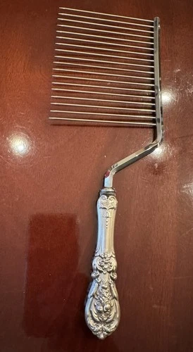 REED & BARTON FRANCIS I 1st STERLING SILVER HANDLE ANGEL FOOD CAKE FORK KNIFE