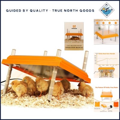 Electric Heating Plate for Chicks with Multiple Height Options and Insulation