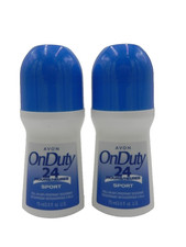 Avon On Duty SPORT Roll On Antiperspirant Deodorant, 2.6 oz, Free Ship, LOT of 2