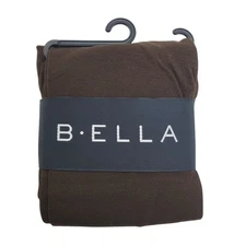 Cotton Blend Tights Espresso Brown Medium B.ella Erika New Opaque Italy Hosiery