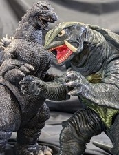 Heisei Godzilla 1991 Gamera 1995 Big Scale Soft Vinyl Bandai Set of 2