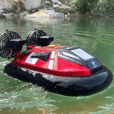 2.4G Remote Control Amphibious Hovercraft 4-Way RC Speedboat Toy For Land &Water