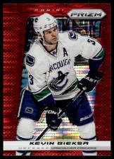 2013-14 Panini Prizm Prizms Red Pulsar Kevin Bieksa Vancouver Canucks #192