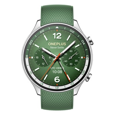OnePlus Watch 2R Smartwatch grün, Herzfrequenzsensor, Über 100 Sportmodi