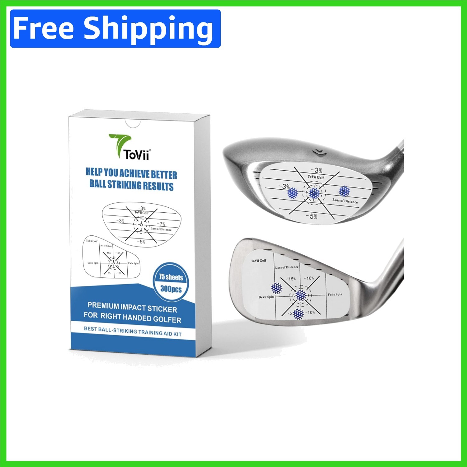 Impact Tape Set - 300 Stickers To Improve Shot Consistency