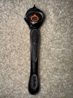 GILLETTE FUSION BLACK/ ORANGE HANDLE ONLY