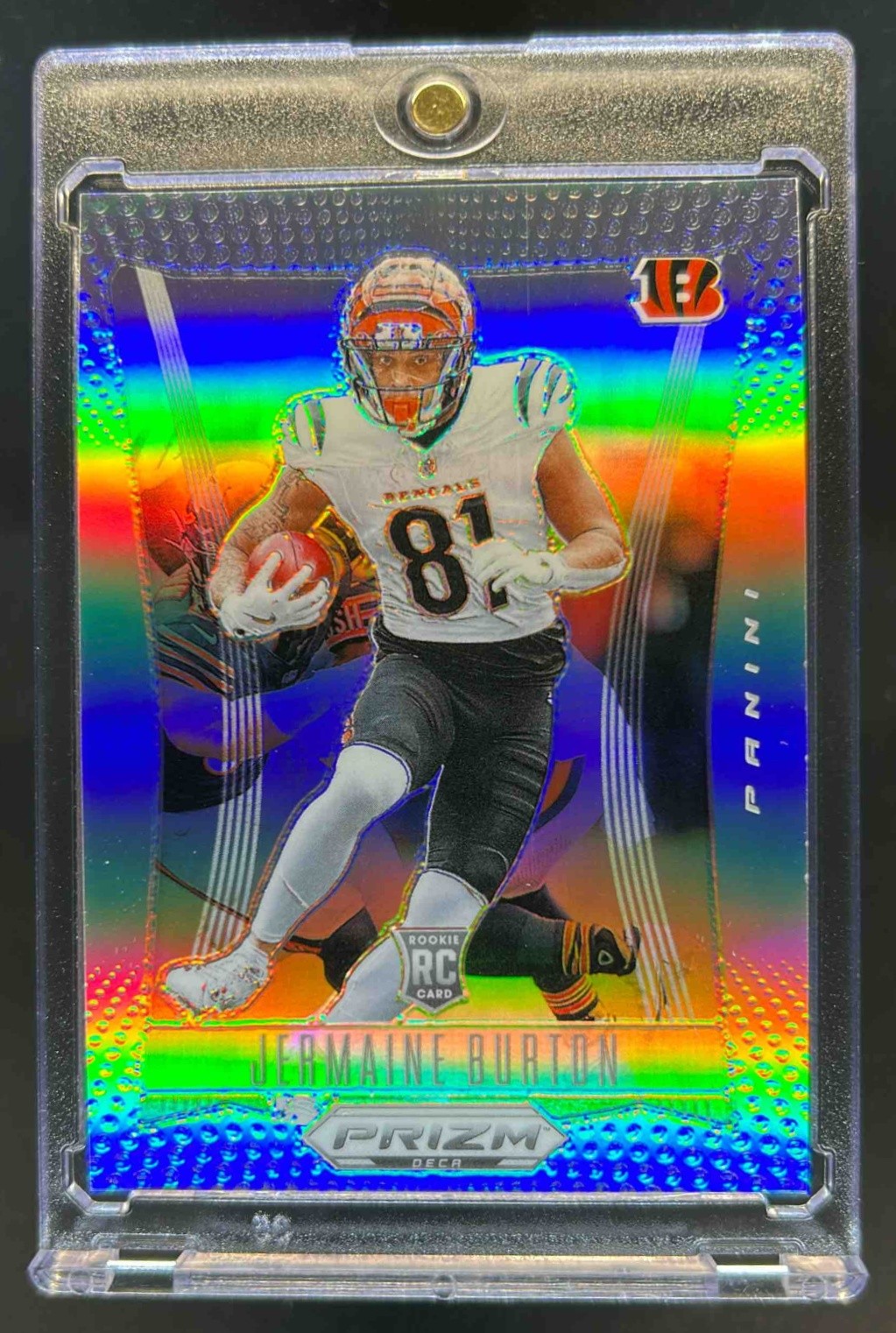 2024 Prizm Deca Jermaine Burton RC Silver Rookie #63 Bengals