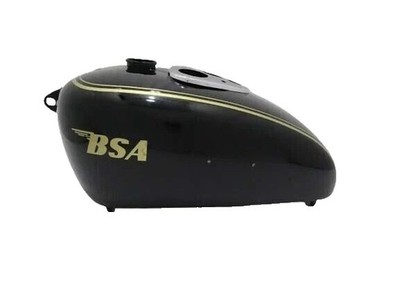 BSA M20/21 DLXM22/M23/24 Black Painted Golden Lining Steel Petrol Tank | Fit For