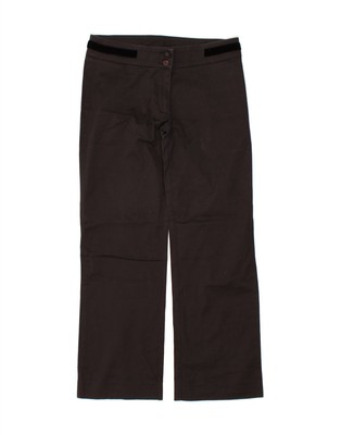 ROCCOBAROCCO Womens Straight Casual Trousers W30 L29 Black CT71